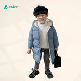 Children Down Coat Mid-length Long Sleeve Boys Girls Puffer Down Jackets Thicking Warm Children Down Jacket Coats Kid Clothes