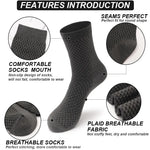 10Pairs/Lot Men's Bamboo Fiber Socks Long Black Business Soft Breathable New High Quality  Autumn for Male Socks Plus Size 39-48