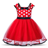 Dress Girls Fancy Halloween Cosplay Princess Tutu Dresses Red Christmas Disguise Costume Fantasy Vestidos