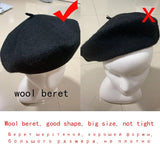 Wool Thick  Berets Artist French Beret Women Painter Hat Girls Female Warm  Walking Cap