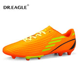 DR.EAGLE Men Football Shoes Lightweight Anti-Slip Soccer Shoes Superfly Outdoor Breathable Training Soccer Cleats Sports Shoes