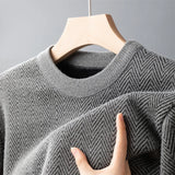 New Men's Casual Pullover Fashion Sweater Autumn and Winter Warm Top