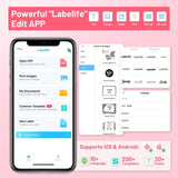 Phomemo 241 Bluetooth Thermal Label Printer Wireless Small Shipping Label Printer 4X6 Compatible with iPhone Android Mac Window