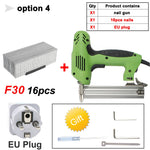 1800W~2000W Electric Nailer and Stapler Furniture Staple Gun for Frame with Staples &amp; Nails Carpentry Woodworking Tools 220V F30
