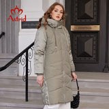 Astrid Winter Jacket Women 2022 Loose Long Warm Parka Fashion Thick Women's Coat Hooded Side Zipper Female Clothing AR-10225