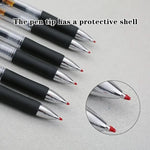 23pcs Retractable Ballpoint Pen Large Capacity 0.5mm Ballpoint Pen Black/Red/Blue Replaceable Refill Stationery School Supplies