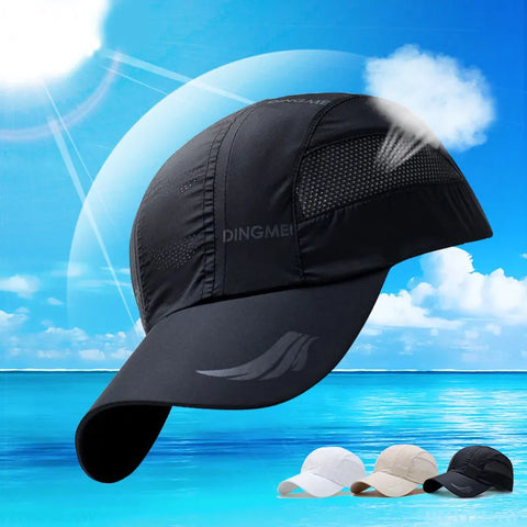 2022 Summer Brand For Men Sports Running Sweat Baseball Cap Male Canada Golf Quick Dry Women Kpop Solid Snapback Bone Hat E37