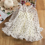 Cute Girls Dress New Summer Girl Dresses Fancy Flower Princess Dress Toddler Tutu Baby Kid Birthday Tulle Cloth Casual Wear 3 8Y