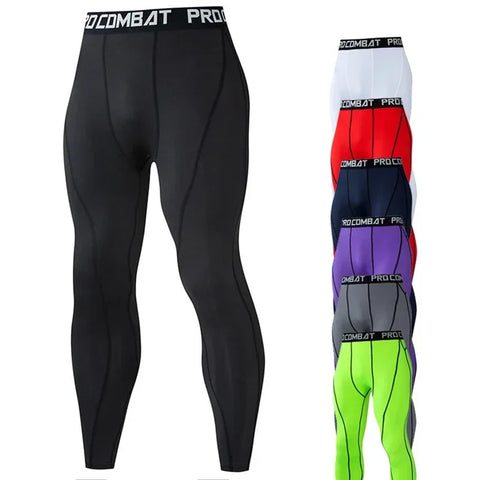 Quick-drying Tights Fitness Running Compression Men Leggings Sports wear Workout Bottoms Trousers Jogging Yoga Pants Training