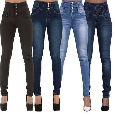 High Waist Slim Pencil Jeans 2023 Vintage Denim Pants Women Oversized Basics Trousers Female Clothing Casual Elasticity Leggings