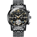 OLEVS Original Watches for Men Luxury Automatic Mechanical Waterproof Wristwatches Men Gift Stainless Steel Relogio Masculino