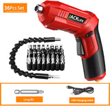 Electric Screwdriver Battery Rechargeable Cordless Screwdriver Powerful Impact Wireless Screwdriver Drill Electric Screw Driver