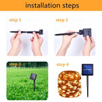 Outdoor Waterproof Solar Led Light Outdoor Garland Solar Power Lamp Garden Lights Christmas Party Garden Solar Lamp Decoration