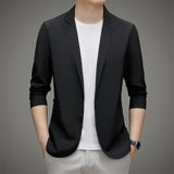 Summer Sunscreen Men for Blazer 2023 New Ultra-thin Lightweight Smart Casual Suit Jackets Classic Solid Single Breasted Coats