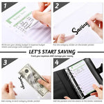 A6 Budget Binders Planner 6 Hole 8 Zipper Envelopes 2 Stickers in One  NoteBook Wallet  For Save Money Organizer  Cash System