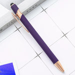 2 Piece Stationery Press Touch Screen Ballpoint Pen Cute Metal Pens