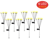 8Pack Solar Firefly Lights 10LED Solar Garden Lights Outdoor Waterproof Swaying Light for Yard Patio Pathway Decoration