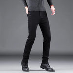 2024 New Men's Black Jeans Slim Stretch Korean Fashion Skinny Elastic Casual Male Full-length Stretch Denim Trousers