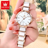 OLEVS Women's Wristwatch Luxury Brand Watch for Women Elegant Bracelet Waterproof Fashion Quartz Ladies Watches Reloj Para Mujer