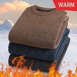 Spring Autumn 100% Pure Merino Wool Pullover Sweater Men O-neck Long-sleeve Cashmere Knitwear Female Clothing Grace