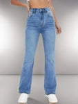 New women's hot jeans slimming European and American style casual versatile high waist washed Denim trousers for women