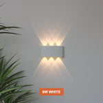 LED Wall Light Outdoor Waterproof IP65 Porch Garden Wall Lamp &amp; Indoor Bedroom Bedside Decoration Lighting Lamp Aluminum