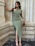 Summer Maxi Dress Women Sexy Split Fashion Sleeveless Backless Slim Dress Female Casual Streetwear Club Elegant Party Dresses