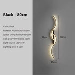 Modern LED Wall Lamp Minimalist Bedroom Bedside Led Sconce Long Strip Lustre Living Room Sofa Home Interior Lighting Fixtures