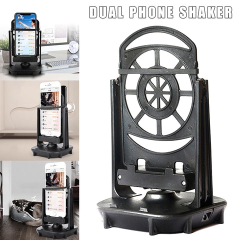 Mobile Phone Shaker for Two Phones USB Cable Automatic Shake Step Earning Swing Device Pedometer Holder Accessories