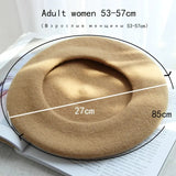 Wool Thick  Berets Artist French Beret Women Painter Hat Girls Female Warm  Walking Cap