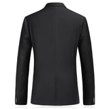 2023 Men's Business Fashion High Quality Gentleman Black 2 Piece Suit Set / Blazers Coat Jacket Pants Classic Trousers