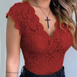 Womens V Neck Sexy Lace Casual Vest Tank Tops Ladies Slim Fit Sleeveless Stretch Shirt High Quality Clothing 2023