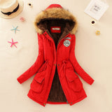 2023 New Autumn Winter Women Cotton Jacket Padded Casual Slim Coat Emboridery Hooded Parkas Wadded Warm Overcoat