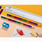 12 pcs Rainbow Pencils Drawing Crayons Kawaii Children's Colored Pencil Set Painting Graffiti Crayons School Stationery