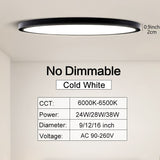 0.9inch Ultra-thin Ceiling lamp Smart APP/Remote Control LED Ceiling lights for Room Dimmable Panel light for Living Room Kichen