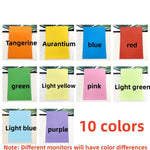 100Pcs Colored Art Origami A4 Colored Printer Paper Color Paper Decor 10 Assorted Colors Paper for Kids DIY Arts Crafts