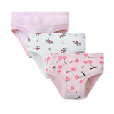 3pairs/lot  Girls Panties Cotton Kids Underwear Cartoon Printed 2 to 10 Yrs Children&#39;s Kit Briefs Student Batch of Clothes