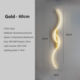 Modern LED Wall Lamp Minimalist Bedroom Bedside Led Sconce Long Strip Lustre Living Room Sofa Home Interior Lighting Fixtures