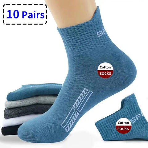 10 Pairs High Quality Lot Man socks Casual Breathable Socks men Cotton Socks  Run Sports Socks Men gift Sokken Large size38-45