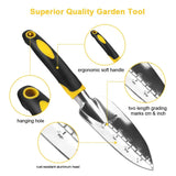 Garden Tool Hand Trowel,Rake,Cultivator,Weeder Tools With Ergonomic Handle,Garden Lawn Farmland Transplant Gardening Bonsai Tool