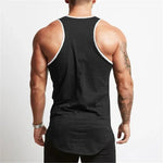 New Fashion Cotton Sports Tank Top Men Gym Sleeveless Shirts Fitness Mens Muscle Vest Bodybuilding Clothing Workout Singlets