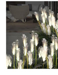 8Pcs 2023 New Style LED Solar Garden Light Fiber Optic Reed Light Outdoor Decorative Solar Flower Light Garden/Yard/Lawn