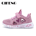 2023 Girls Casual Shoes Light Mesh Sneakers Kids Summer Children Autumn Tenis Cute Sport Cartoon Female Running Sock Footwear 8