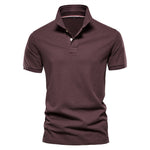 AIOPESON New Cotton Men&#39;s Polos Solid Color Classic Polo Shirt Men Short Sleeve Top Quality Casual Business Social Polo Men