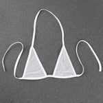 Womens Sexy Lingerie Bikini Swimwear Bra And Tie Side Thongs Set Solid Beachwear Fashion Swimsuit Bathing Suit