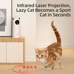 ROJECO Automatic Cat Toys Interactive Smart Teasing Pet LED Laser Indoor Cat Toy Accessories Handheld Electronic Cat Toy For Dog