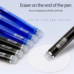 85Pcs/Set Erasable Pen Gel Pens 0.5mm Blue/Black ink Refills Rod Washable Handle School Writing Office Kawaii Stationery Gel Pen