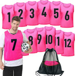 12 Pack Team Pinnies Scrimmage Vests Practice Jersey for Men Pennies for Sports Soccer Jerseys for Adult Youth