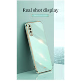 Casing for Samsung Galaxy A50 A30s A50s Solid Color Straight Edge 6D Plating Phone Case Soft Cover