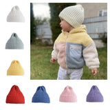 Kids Winter Hats for Newborn Boys Crochet Bonnet Toddler Girl Cap Children Baby Photography Props Boy Accessories Warmer Stuff